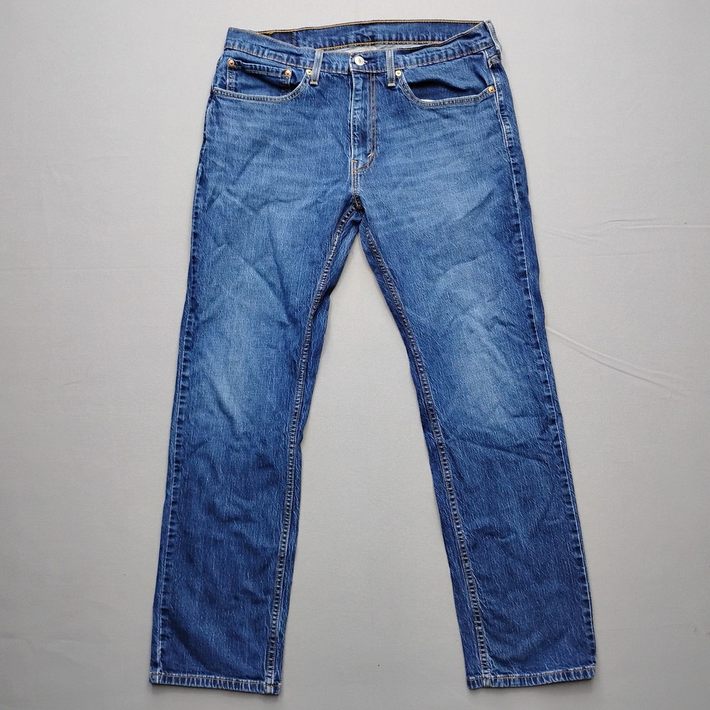 Levis 559 Relaxed Straight Jeans Mens 34x32 Blue Denim Stretch Pants